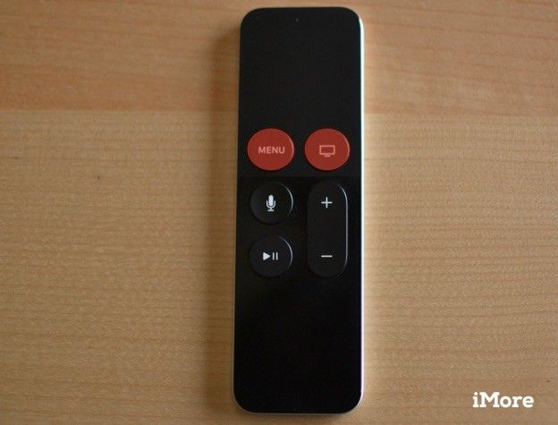 Нажатие кнопок «Домой» и «Меню» на пульте Siri Remote
