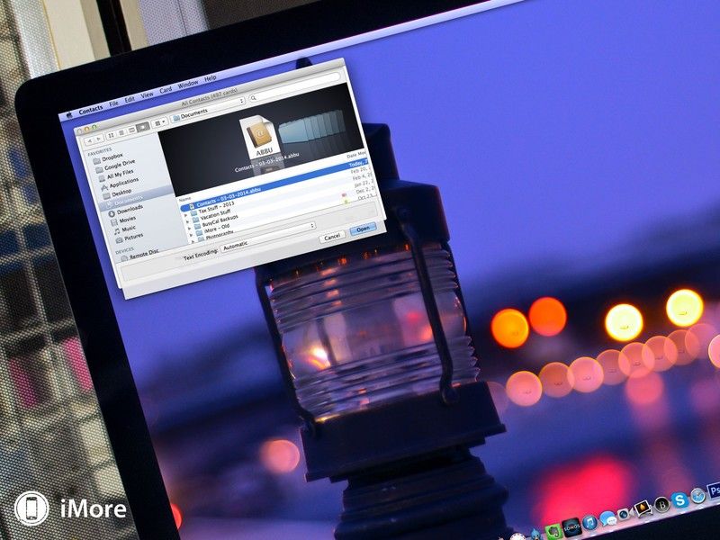 Как восстановить архивированные контакты на Mac