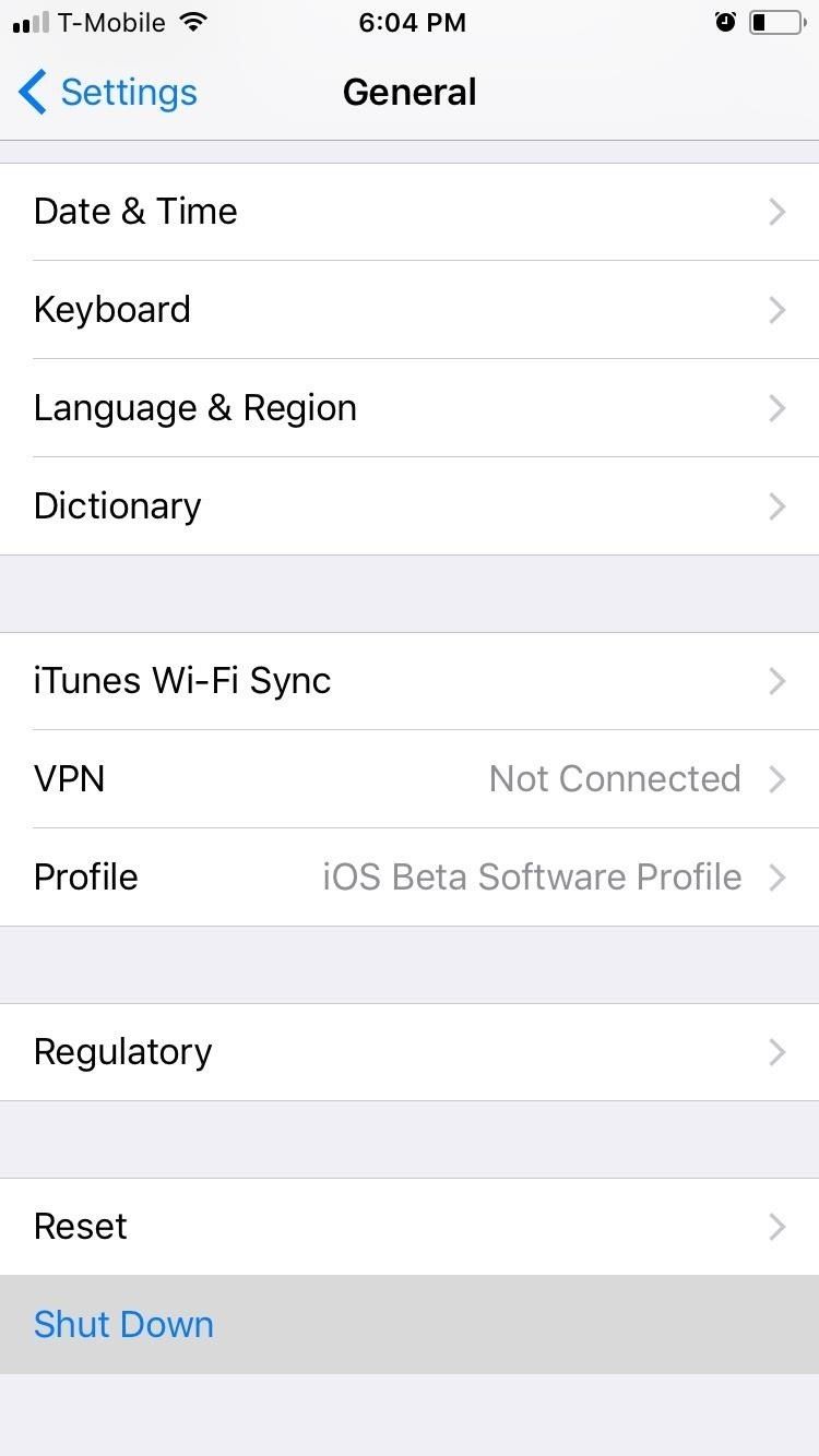 Как выключить ваш iPhone в iOS 11, когда у вас сломана кнопка питания