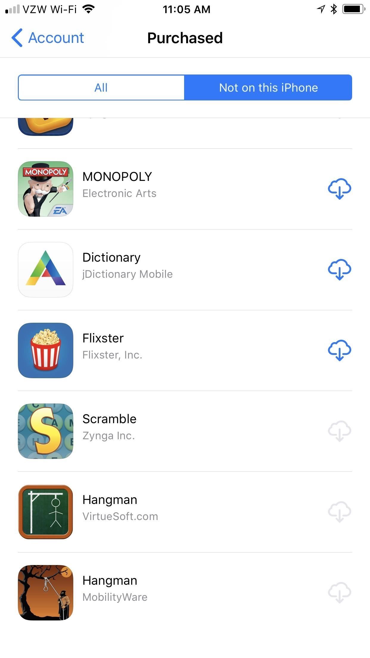 Как заново загрузить ранее приобретенные приложения с iOS 11's App Store on Your iPhone
