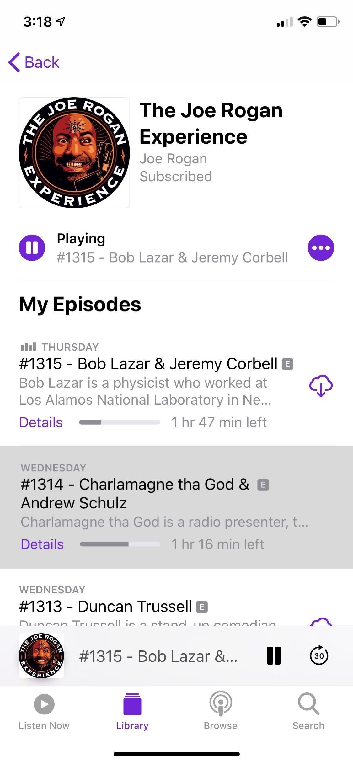 Отметьте эпизоды как проигранные в подкастах Apple, чтобы удалить их из следующей очереди
