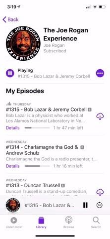 Отметьте эпизоды как проигранные в подкастах Apple, чтобы удалить их из следующей очереди