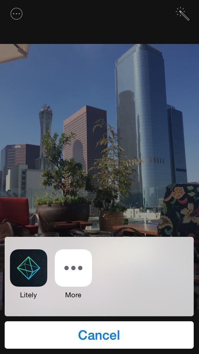 Редактируйте свои изображения iPhone с помощью сторонних инструментов редактирования в iOS 8's Stock Photos App