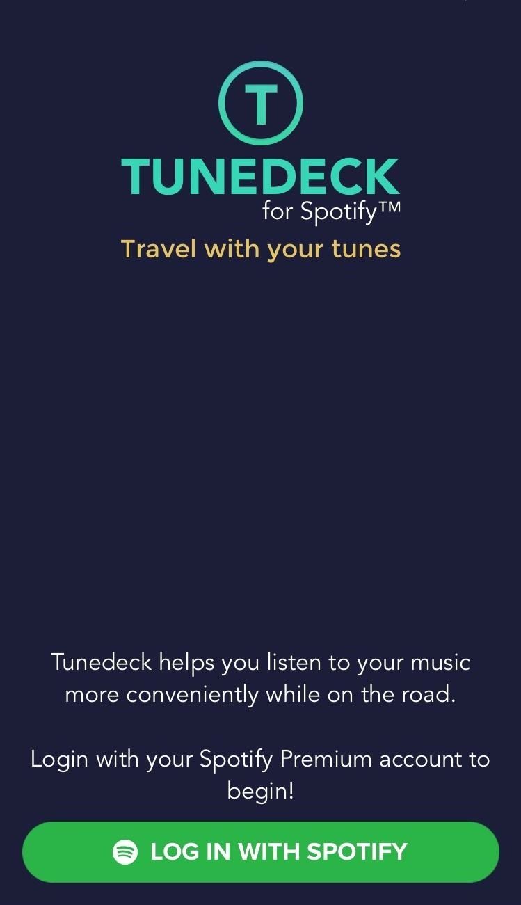 Tunedeck: лучший способ слушать музыку Spotify в своем автомобиле