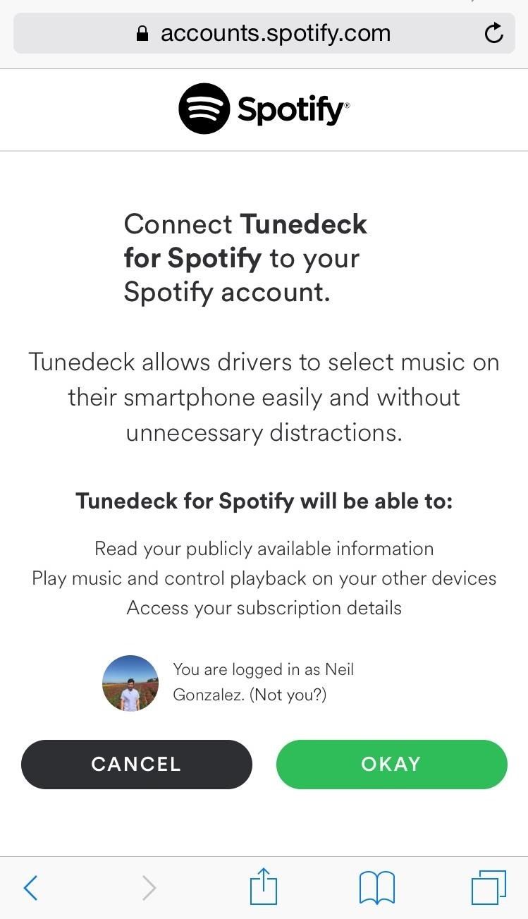 Tunedeck: лучший способ слушать музыку Spotify в своем автомобиле