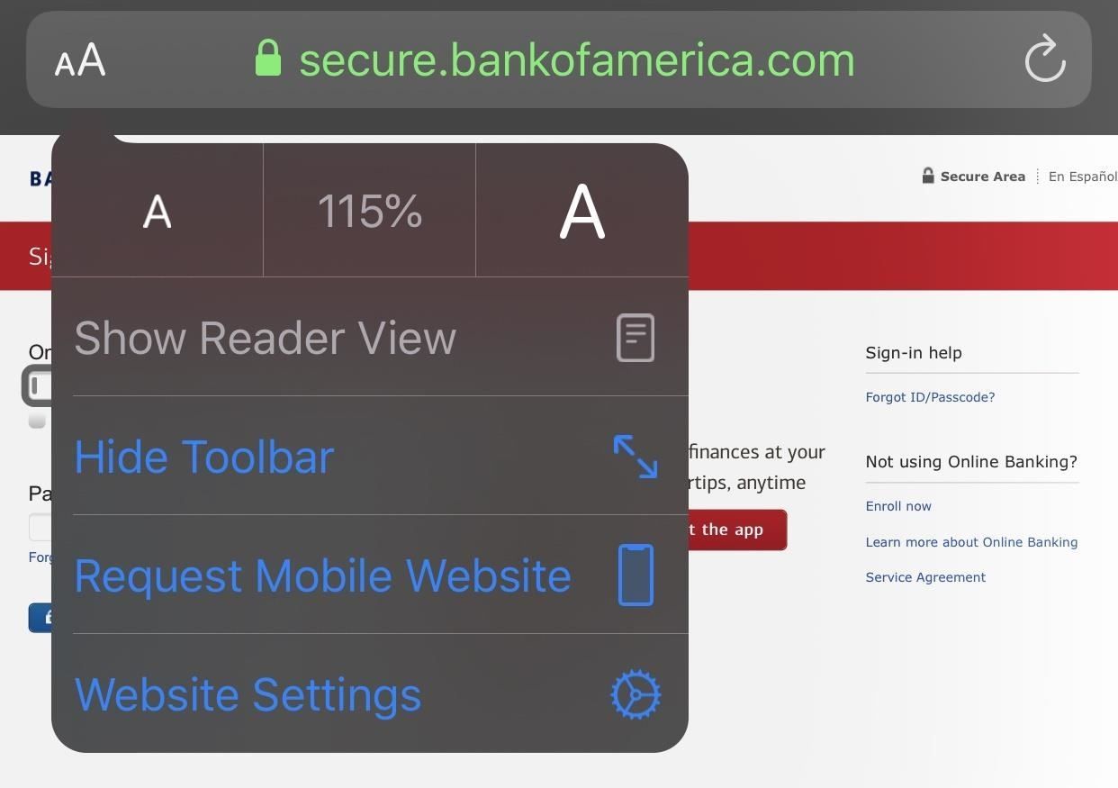 iOS 13 упрощает запрос сайтов для мобильных и настольных ПК для веб-страниц на вашем iPhone