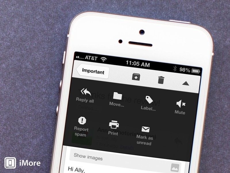 Как добавить ярлык к сообщению в приложении Gmail для iOS