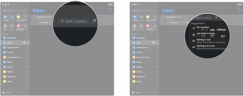 Нажмите Добавить местоположение, нажмите предложения