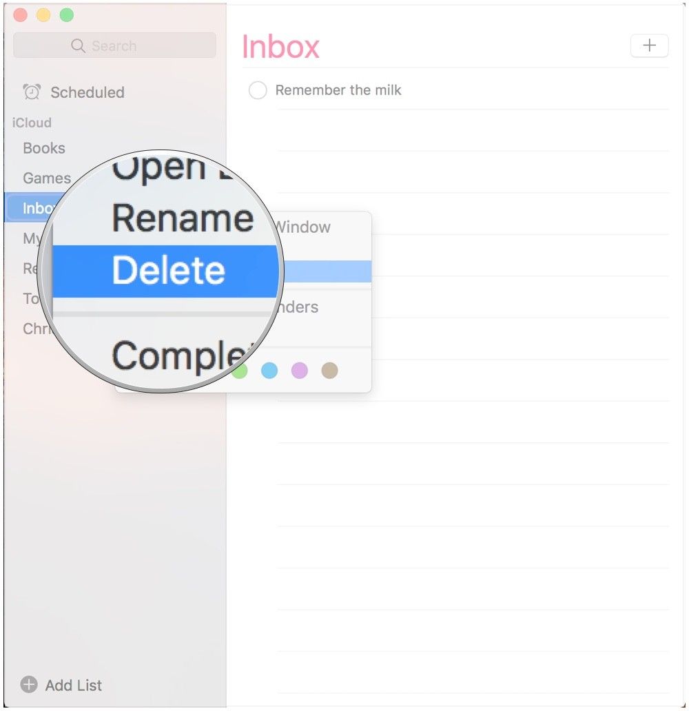 Нажмите Удалить