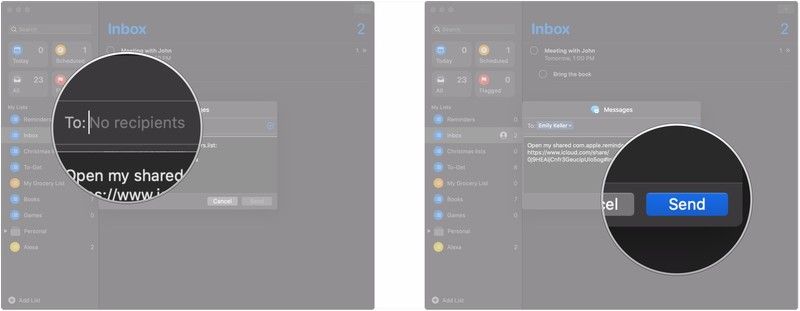 Введите имя, адрес электронной почты или номер телефона, нажмите кнопку Отправить