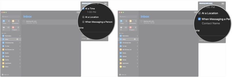 Нажмите «При обмене сообщениями», нажмите «Имя контакта».