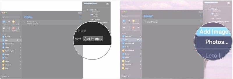 Нажмите Добавить изображение, нажмите Фото