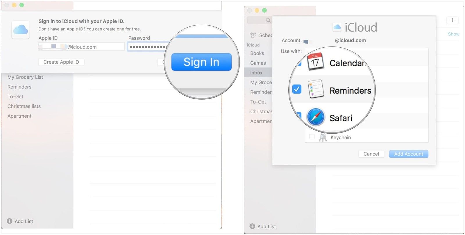 Нажмите Войти, флажок
