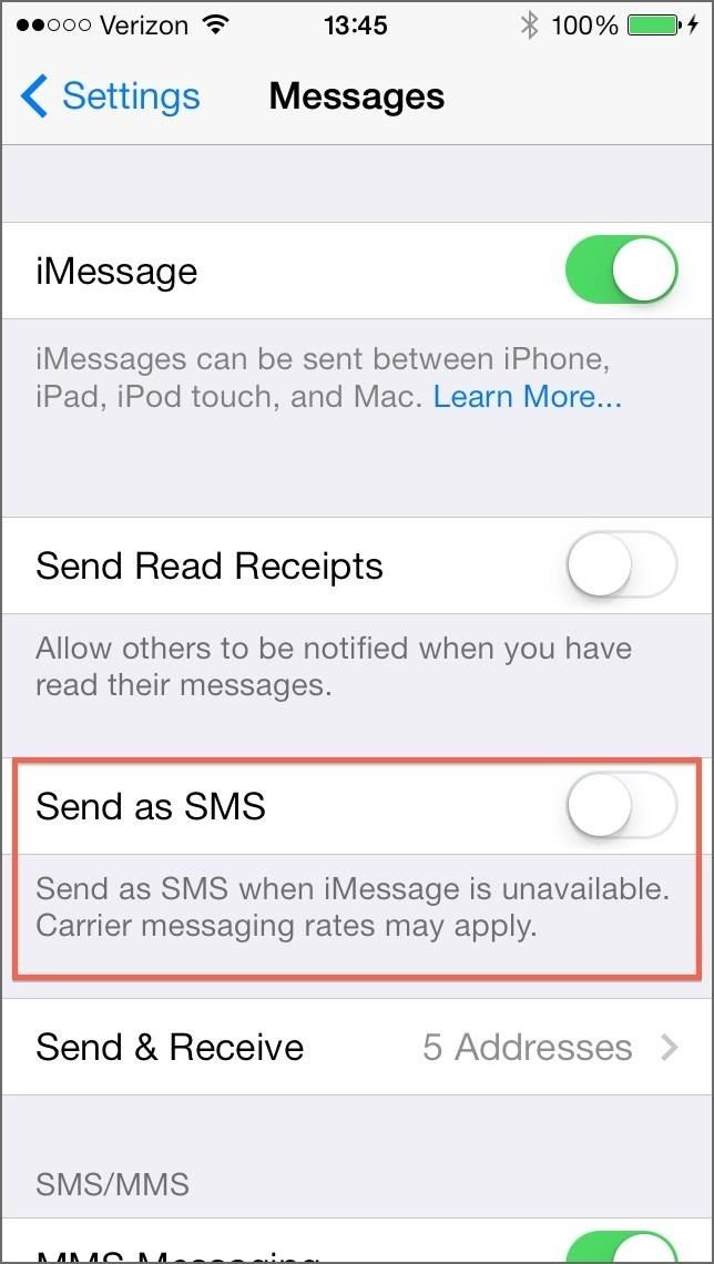Как исправить отложенные iMessages & текстовые сообщения после обновления до iOS 7