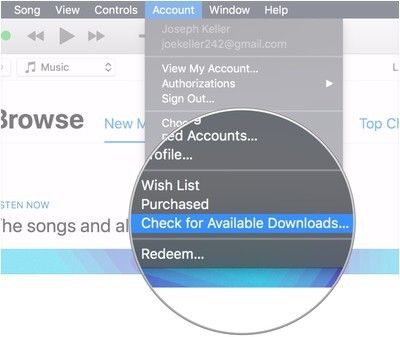 Нажмите Проверить наличие доступных загрузок