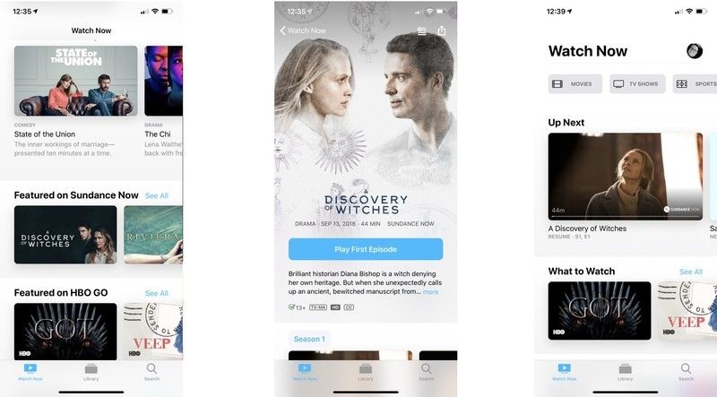смотреть контент подписки на канал Apple TV