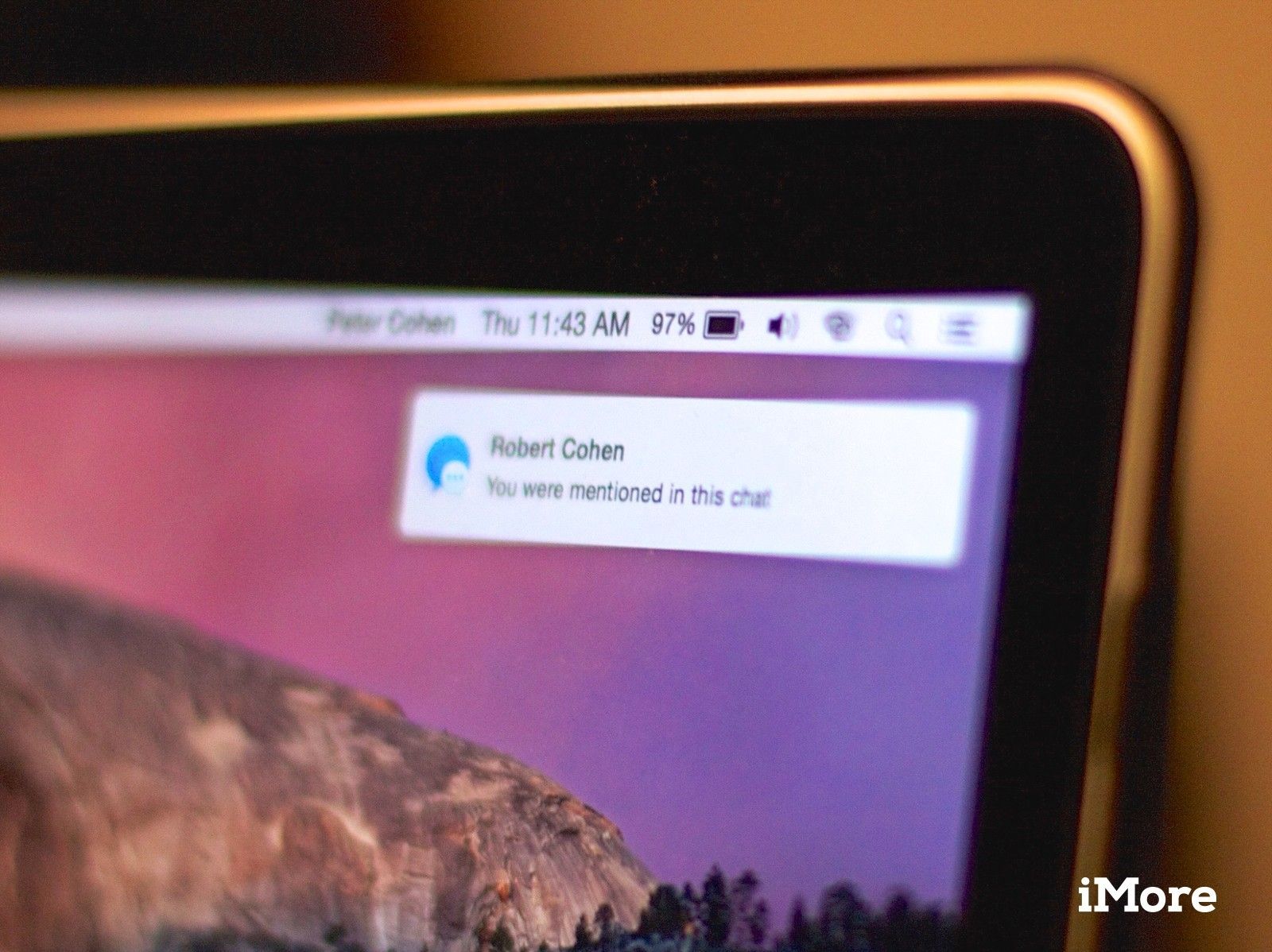 Как получить уведомление, когда кто-то сообщает ваше имя на OS X