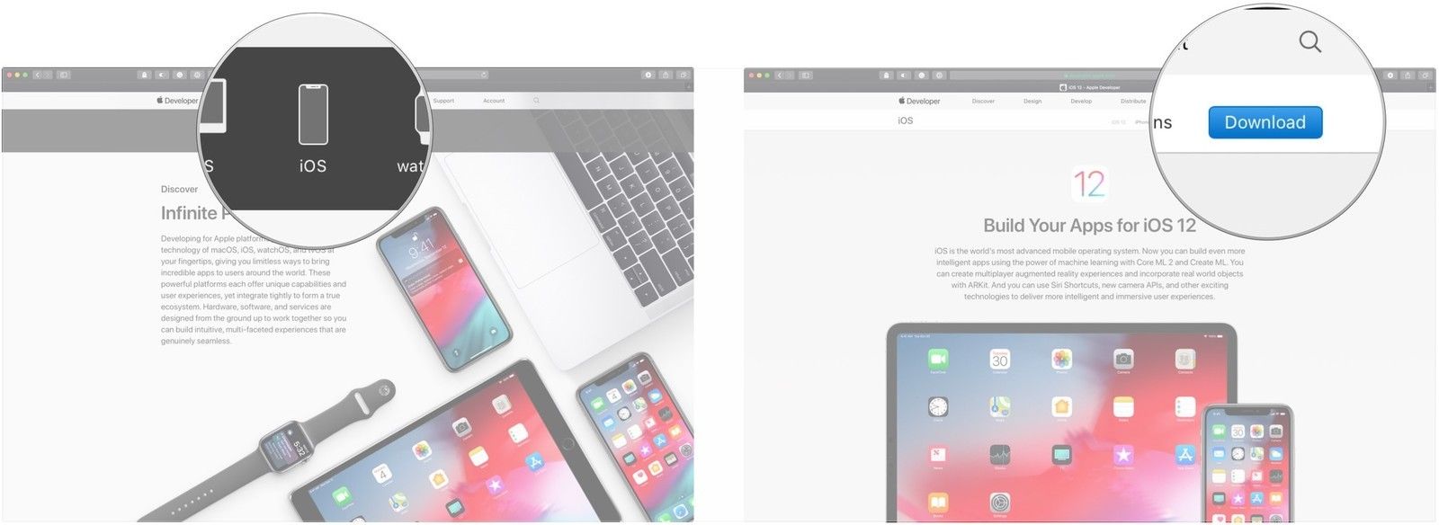 Нажмите кнопку ОС, нажмите Загрузить
