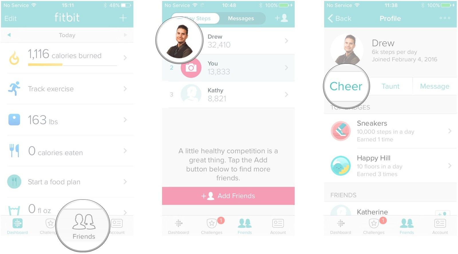 Нажмите друзей, друг, поболеть