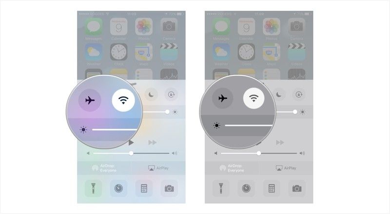 Уменьшить прозрачность- (левый стандарт, правый уменьшить прозрачность вкл)