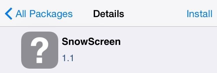 Тема вашего iPhone's Home Screen with Falling Snow for the Winter
