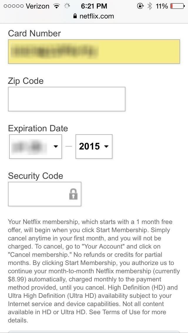 Автозаполнение форм кредитных карт с помощью вашего iPhone's Camera in iOS 8