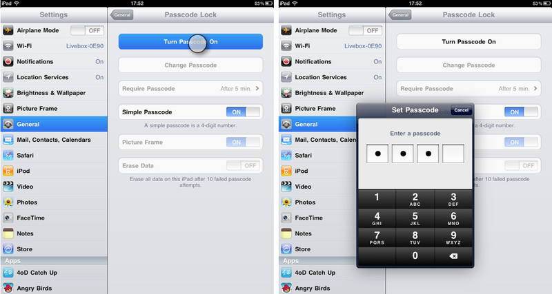 Установить пароль