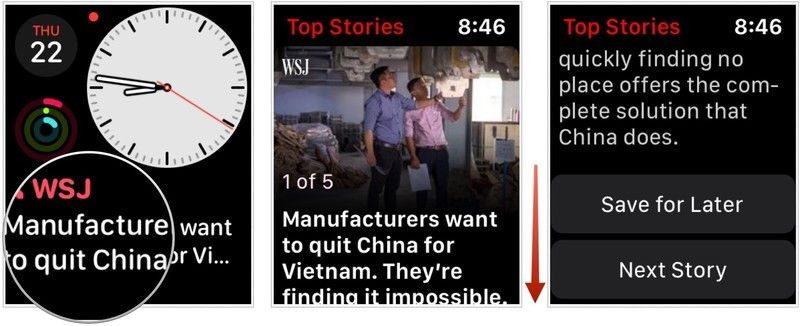 усложнение новостей на модульном компактном циферблате