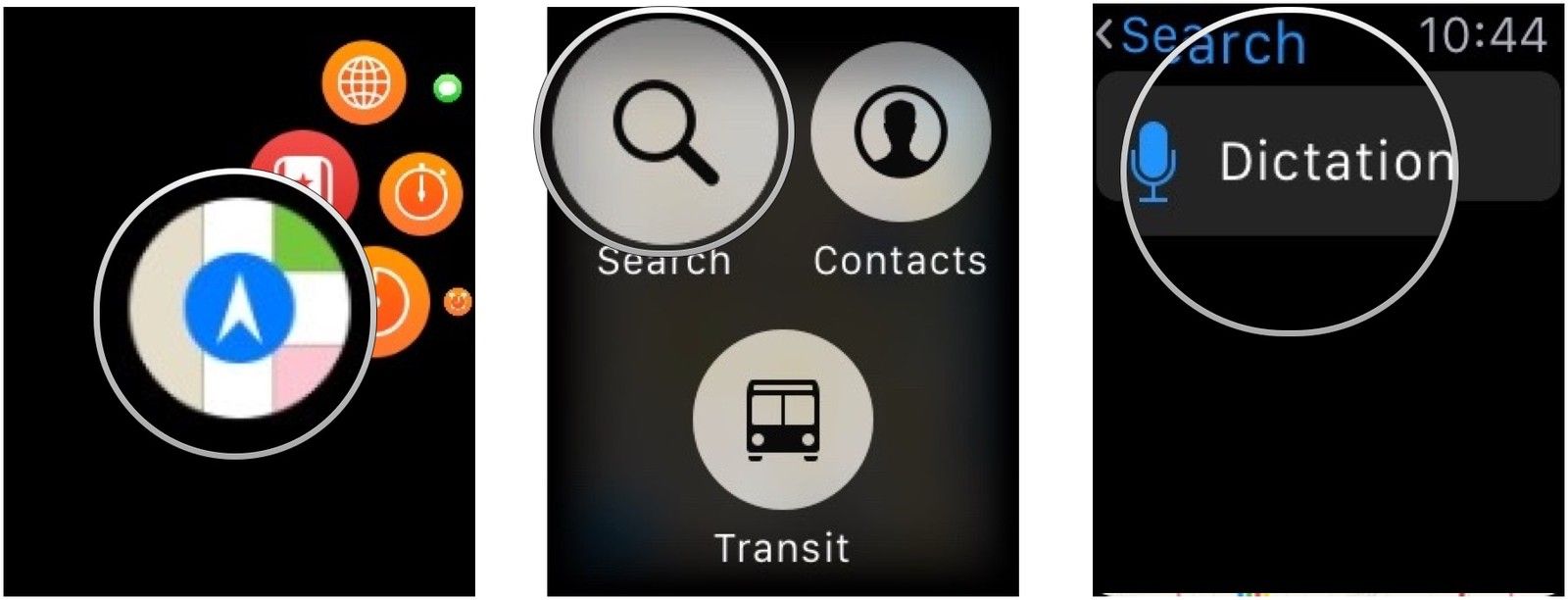 Поиск местоположения в Apple Maps