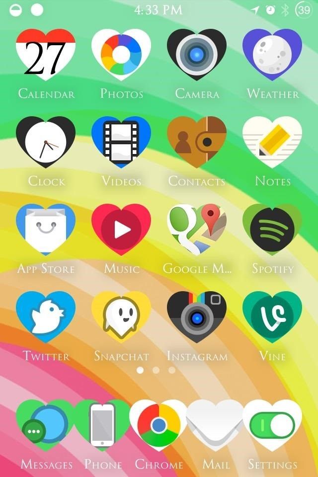 Как поменять свой iPhone's App Icons to Any Shape You Want in iOS 7
