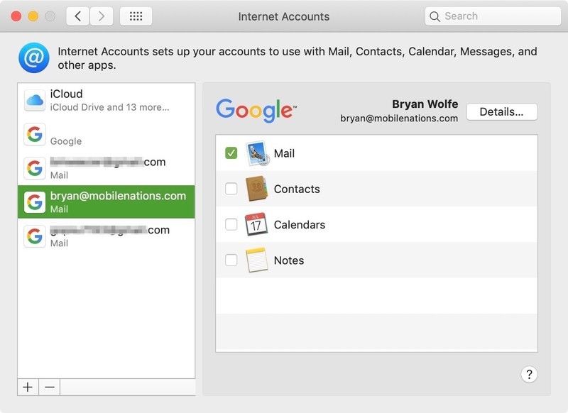 интернет-аккаунты