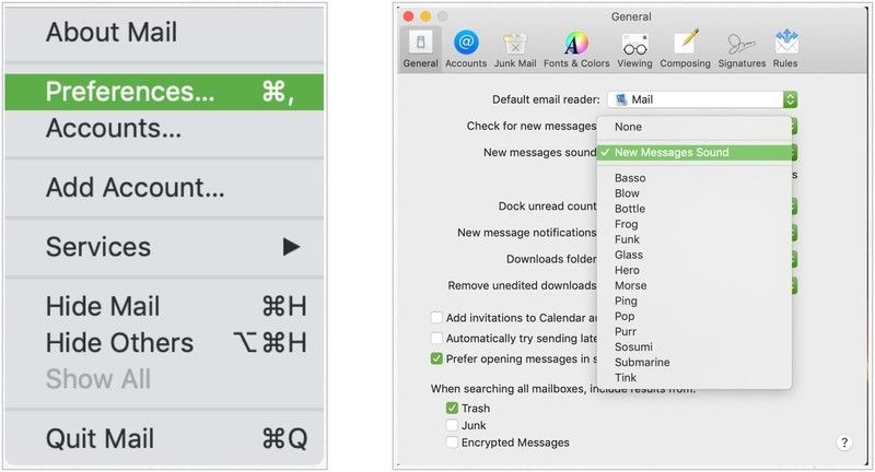 Звучит оповещение по почте