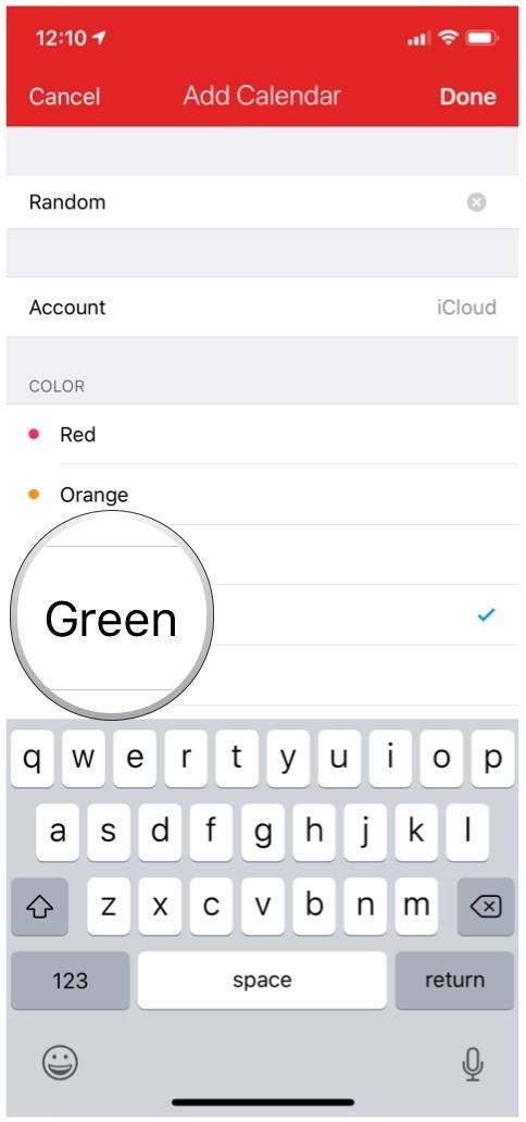 фантастический iphone, создай календарь, выбери цвет