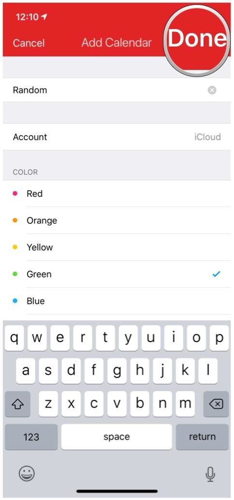 фантастический iphone, создай календарь, нажми готово