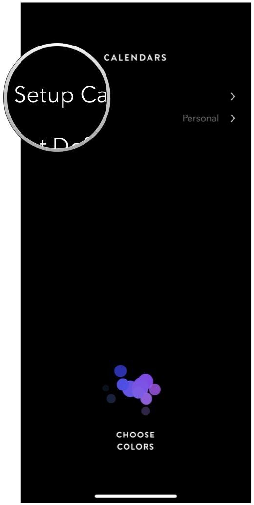 настройка параметров меню на временной странице