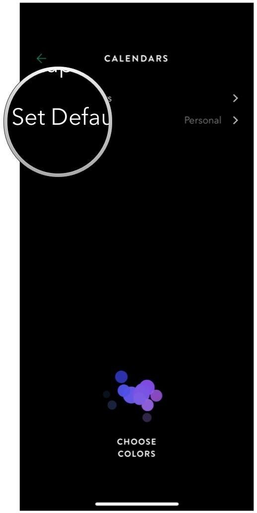 настройки меню временного графика по умолчанию