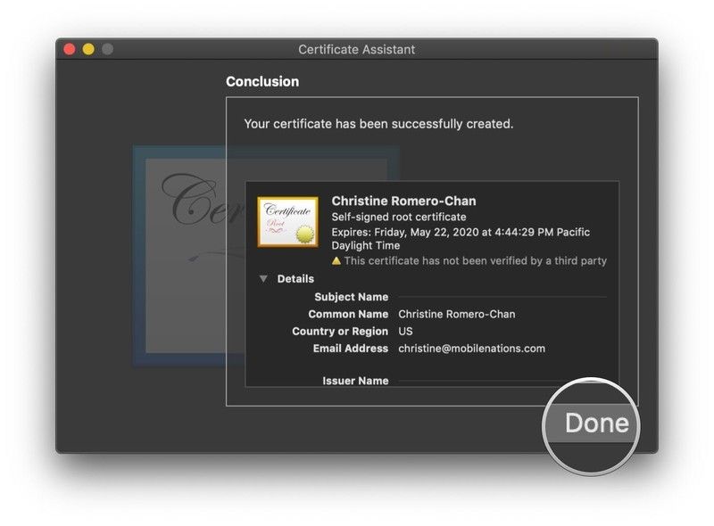 Удостоверяющий помощник проверить и сделать