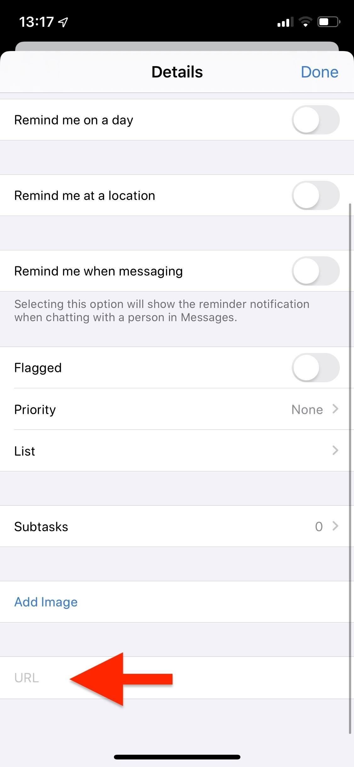 Как прикрепить фотографии, отсканированные документы и веб-ссылки на напоминания в iOS 13