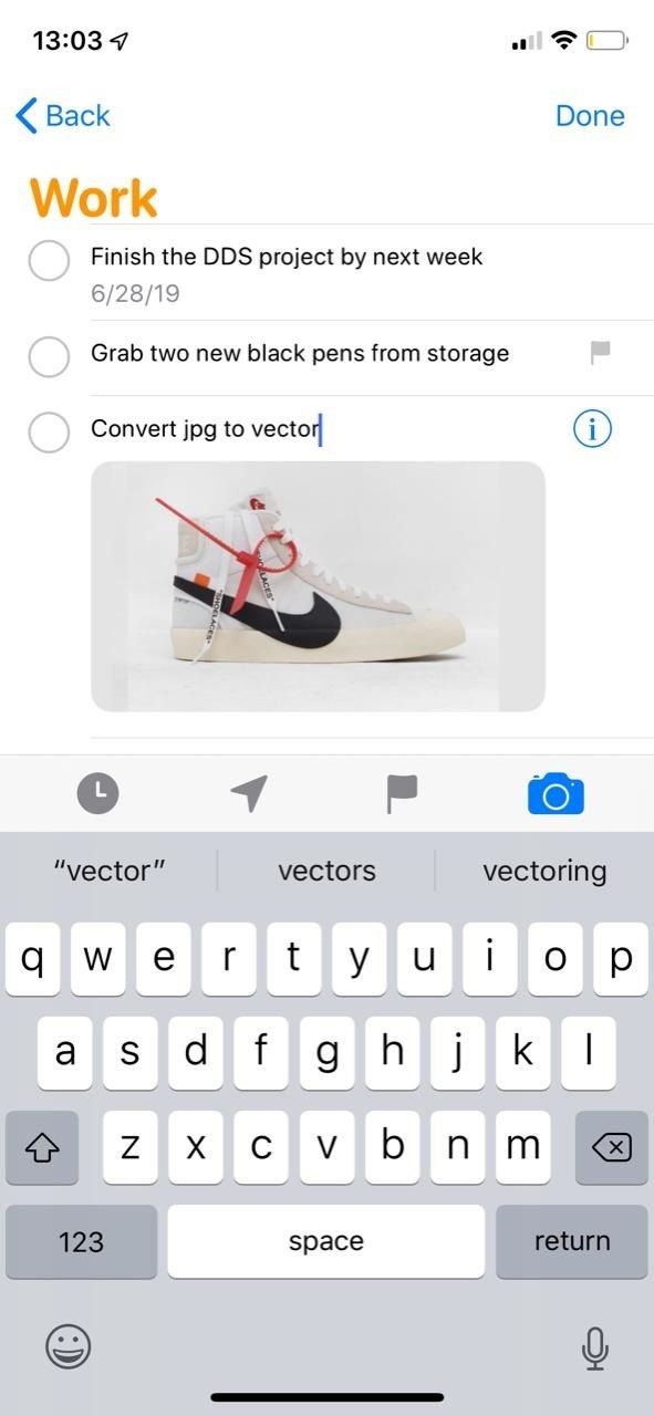 Как прикрепить фотографии, отсканированные документы и веб-ссылки на напоминания в iOS 13