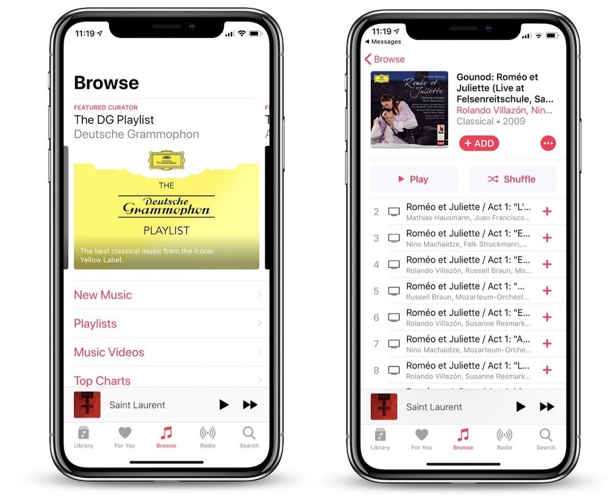 Как включить текст песни в apple music