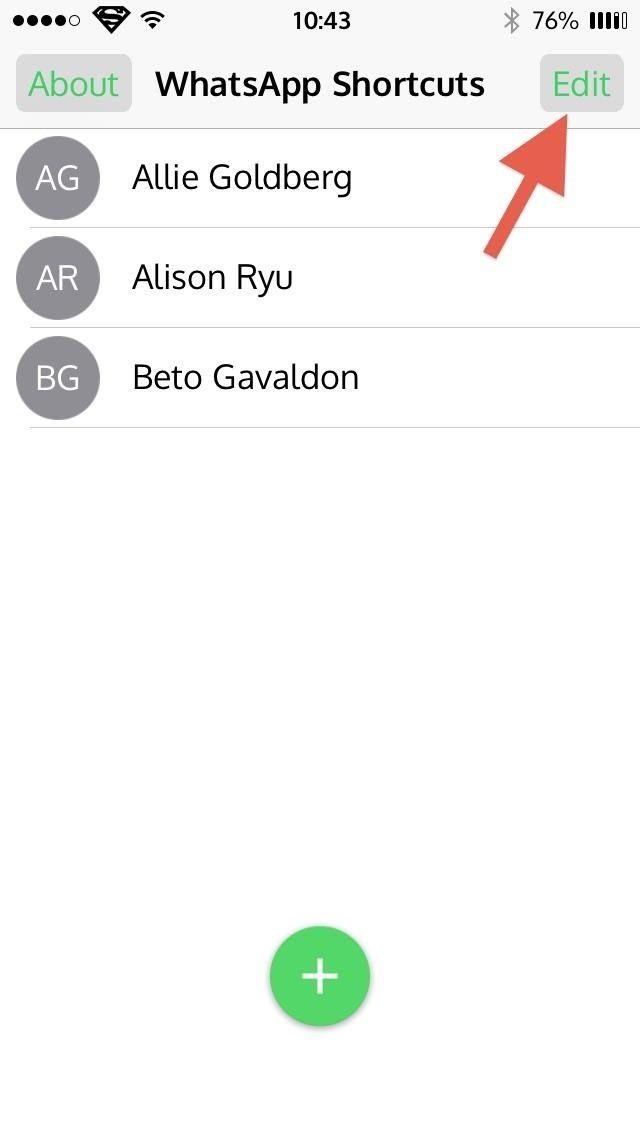 Получите более быстрый доступ к вашим любимым контактам WhatsApp на вашем iPhone
