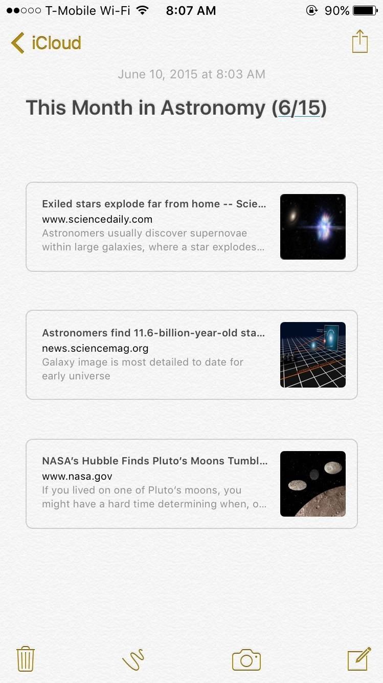 10 лучших новых функций в iOS 9's Notes App for iPad & iPhone