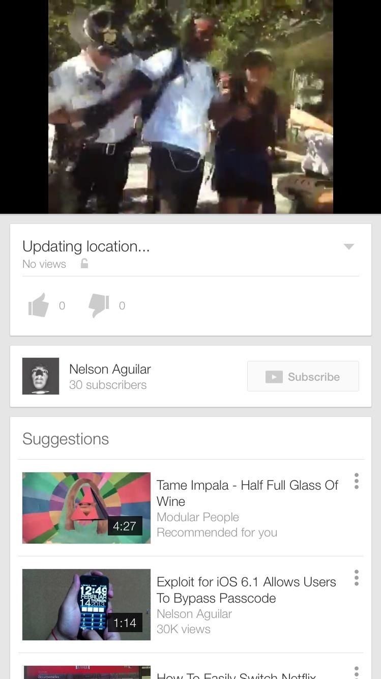 Автоматически загружать видео на YouTube при записи полиции с вашего iPhone