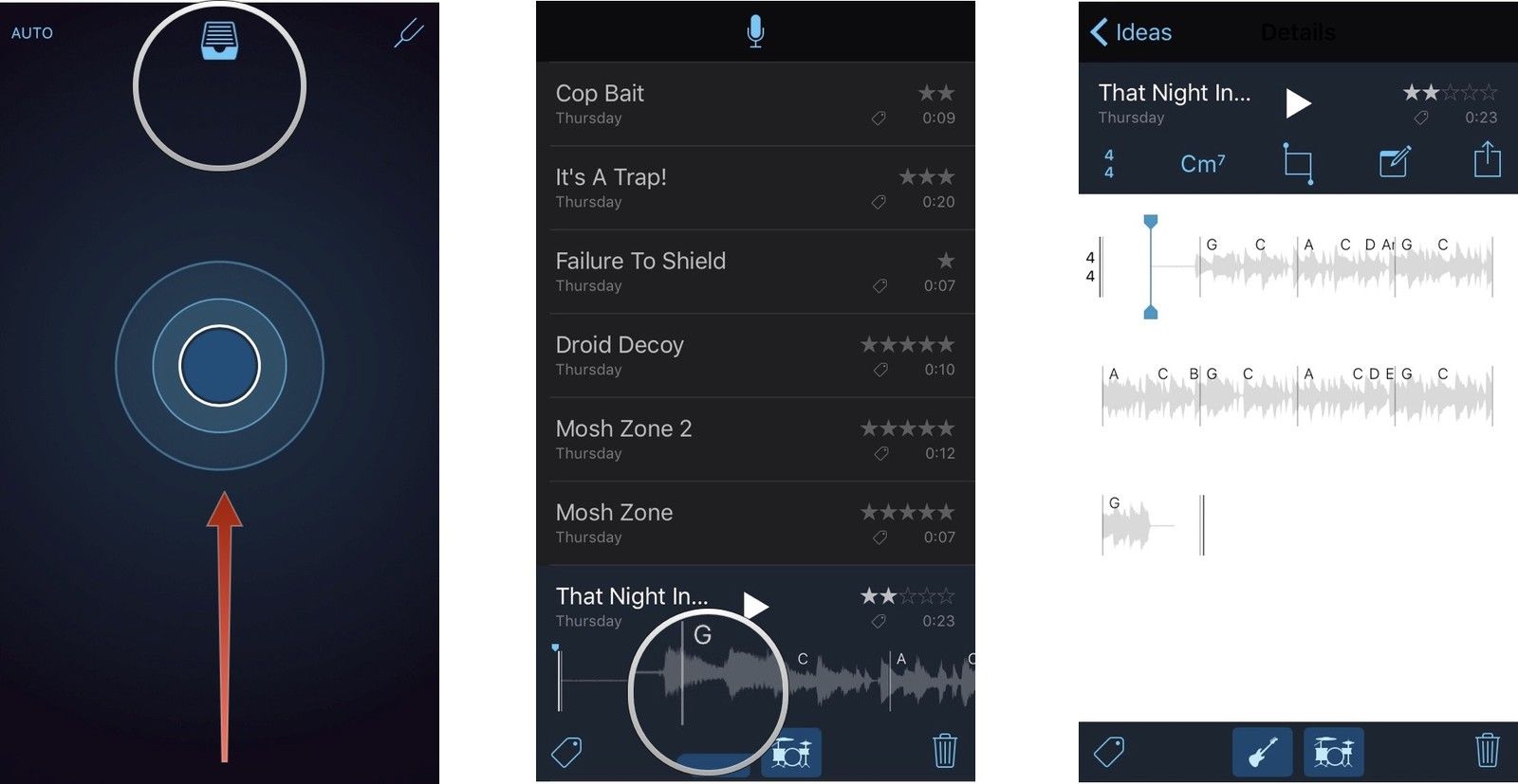 Обмен музыкальными заметками