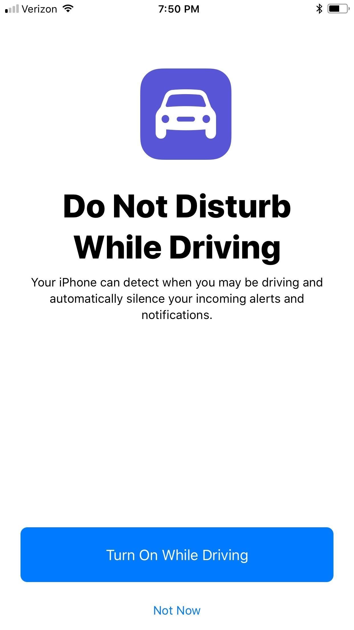 Как пользоваться'Do Not Disturb While Driving' on Your iPhone in iOS 11 (Or Turn It Off if You Don't Like It)