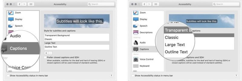 MacOS субтитры