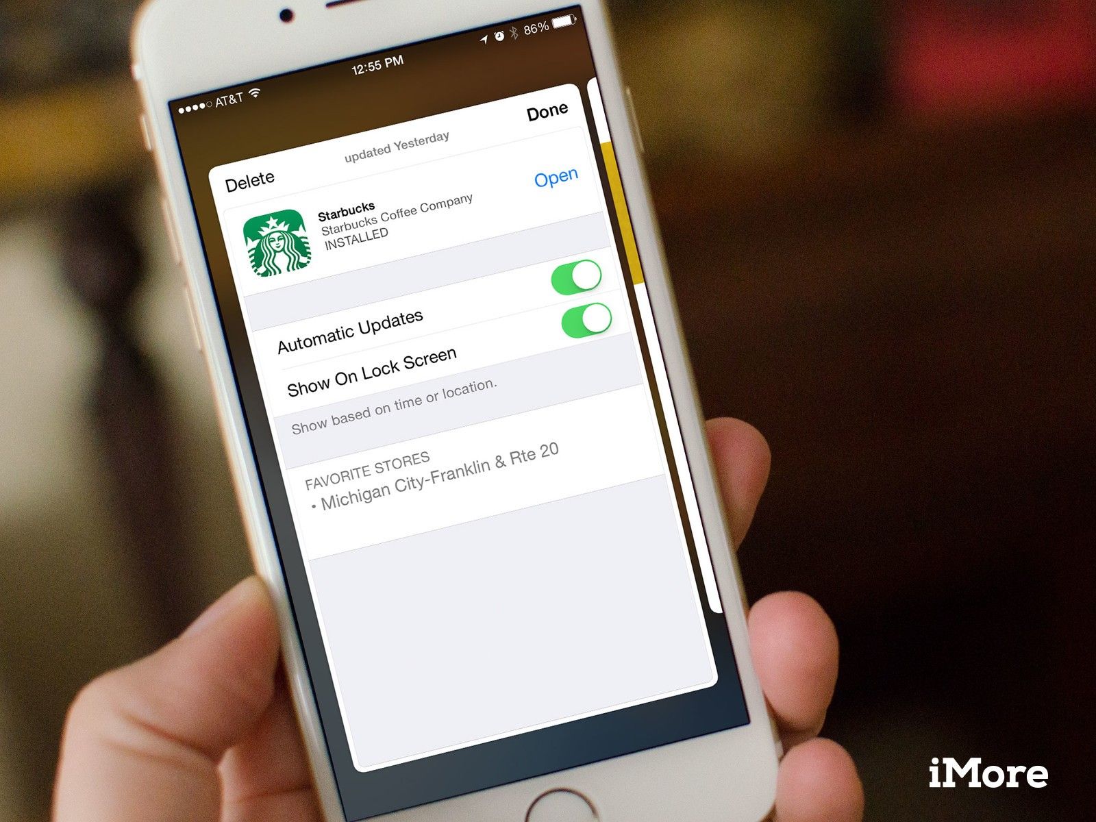 Как включить или отключить автоматическое обновление карточек Passbook