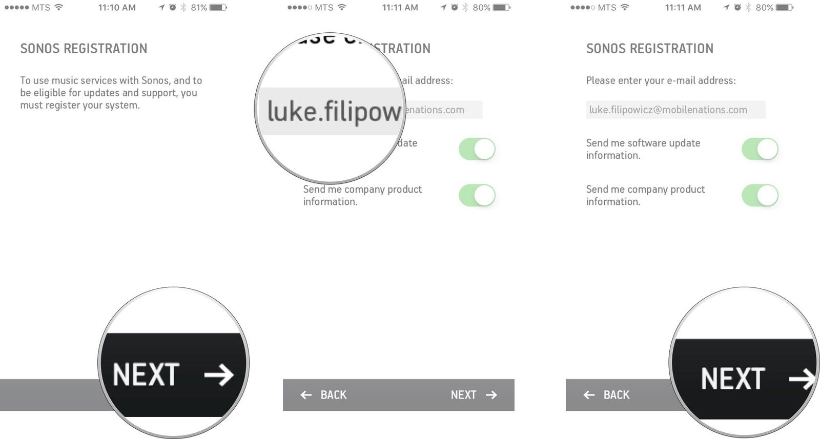 Нажмите «Далее», введите свой адрес электронной почты, а затем снова нажмите «Далее».