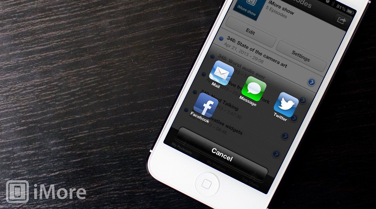 Как поделиться подкастом с помощью приложения Podcasts для iPhone и iPad