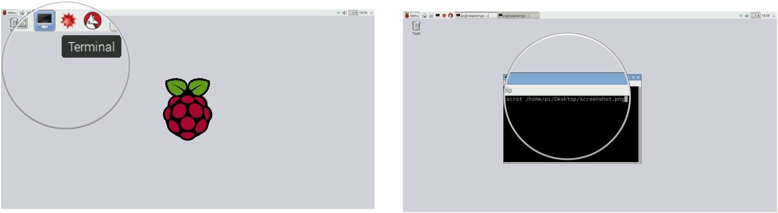 Перенаправление скриншота со скротом на Raspberry Pi